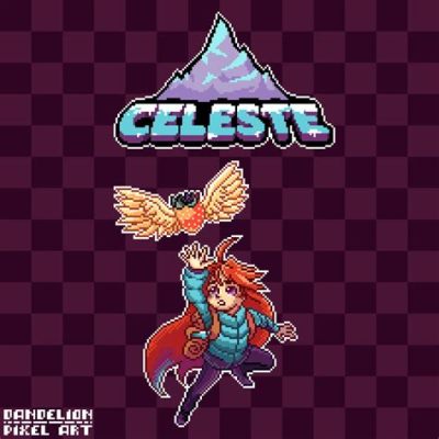 Celeste! 픽셀 아트 그래픽과 중독적인 플랫폼 게임플레이를 자랑하는 인디 게임